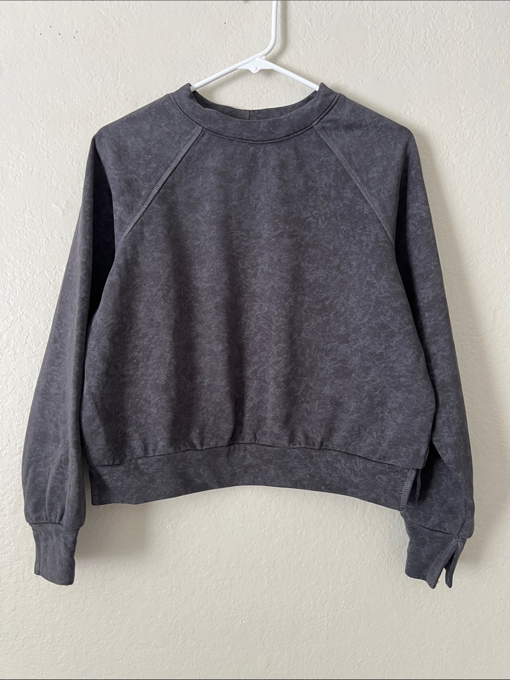 Like New! L.N.A Washed Charcoal Crewneck Sweatshirt Side Split Size S
